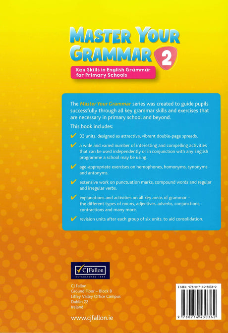 Master Your Grammar 2 - 2nd Class by CJ Fallon on Schoolbooks.ie