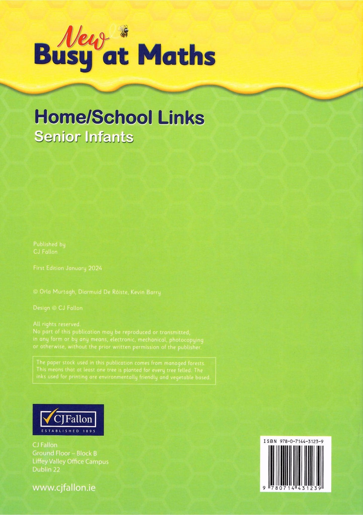 Busy at Maths - Senior Infants - Core Book & Links Book - Set - New Edition (2024) by CJ Fallon on Schoolbooks.ie