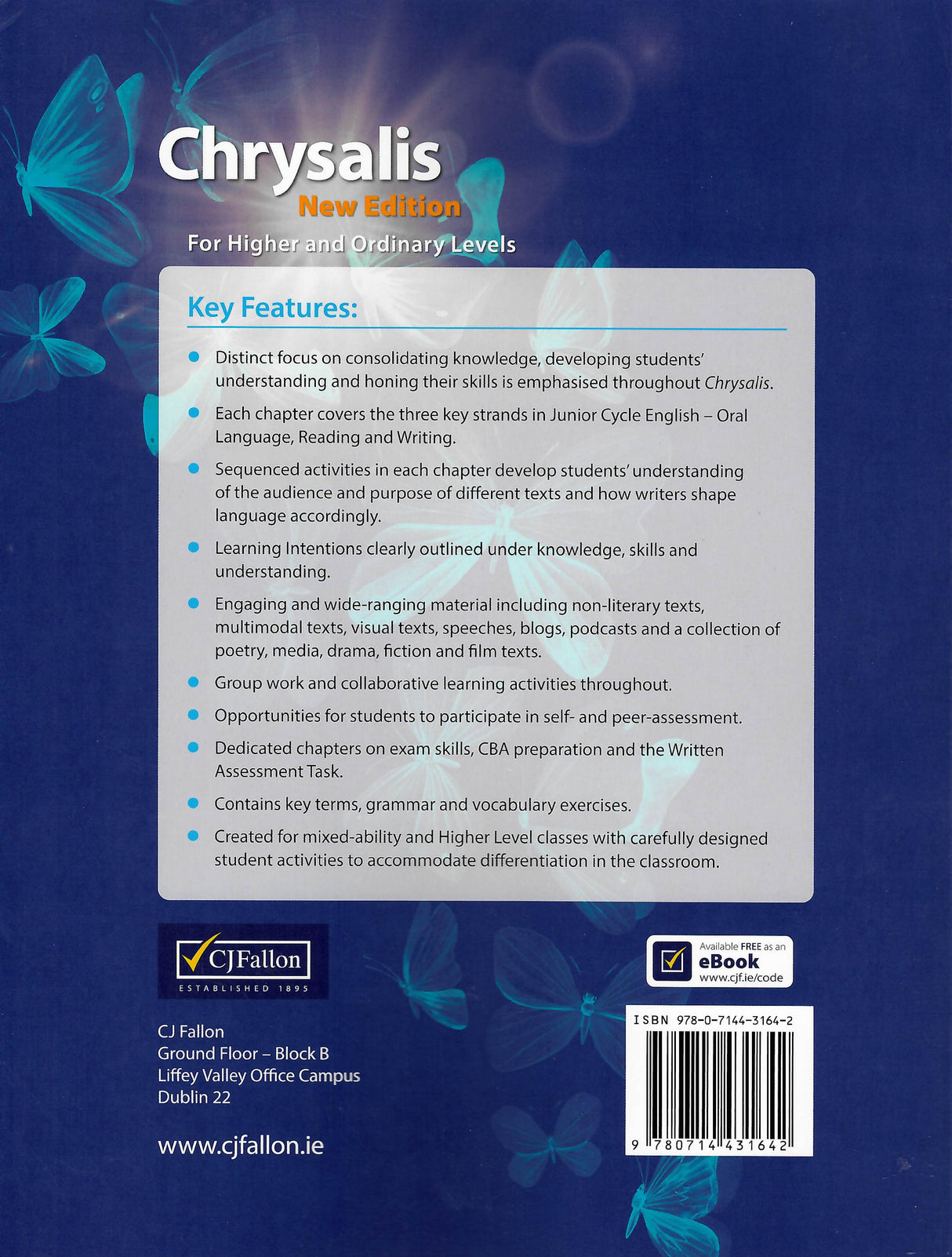 Chrysalis - Set - 2nd / New Edition (2025) by CJ Fallon on Schoolbooks.ie