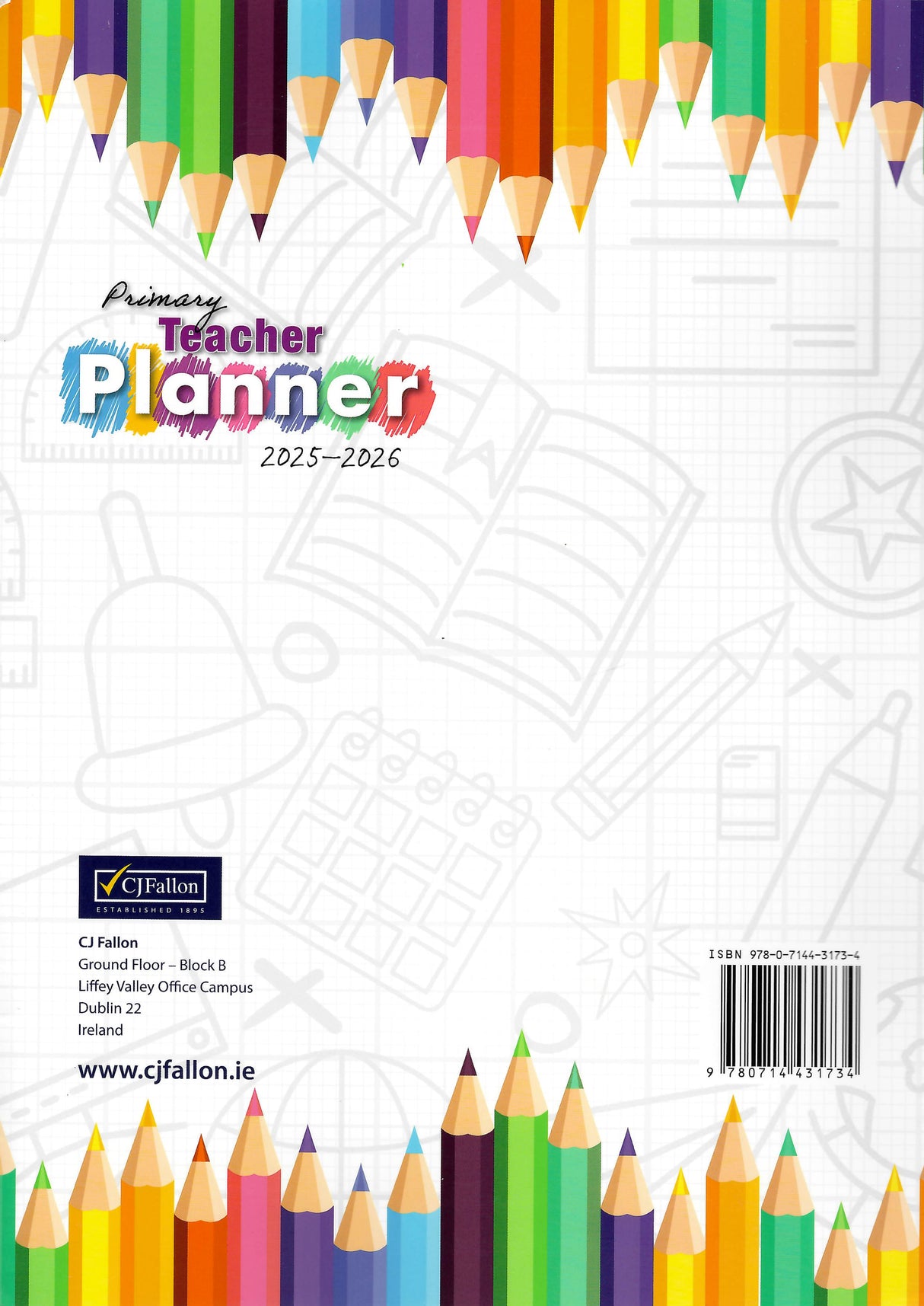 CJ Fallon - Primary Teacher Planner 2025-2026 by CJ Fallon on Schoolbooks.ie