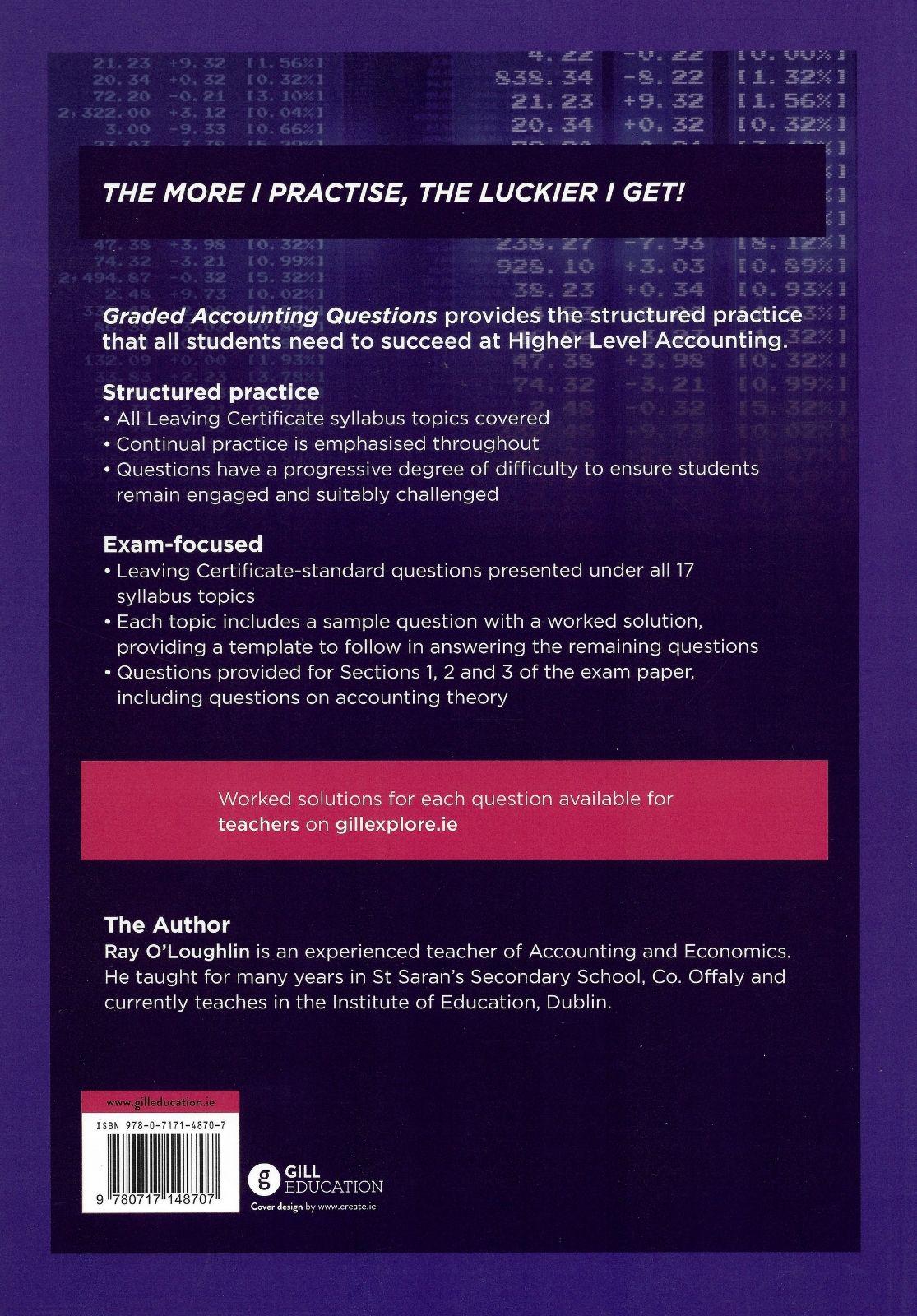 Graded Accounting Questions by Gill Education on Schoolbooks.ie