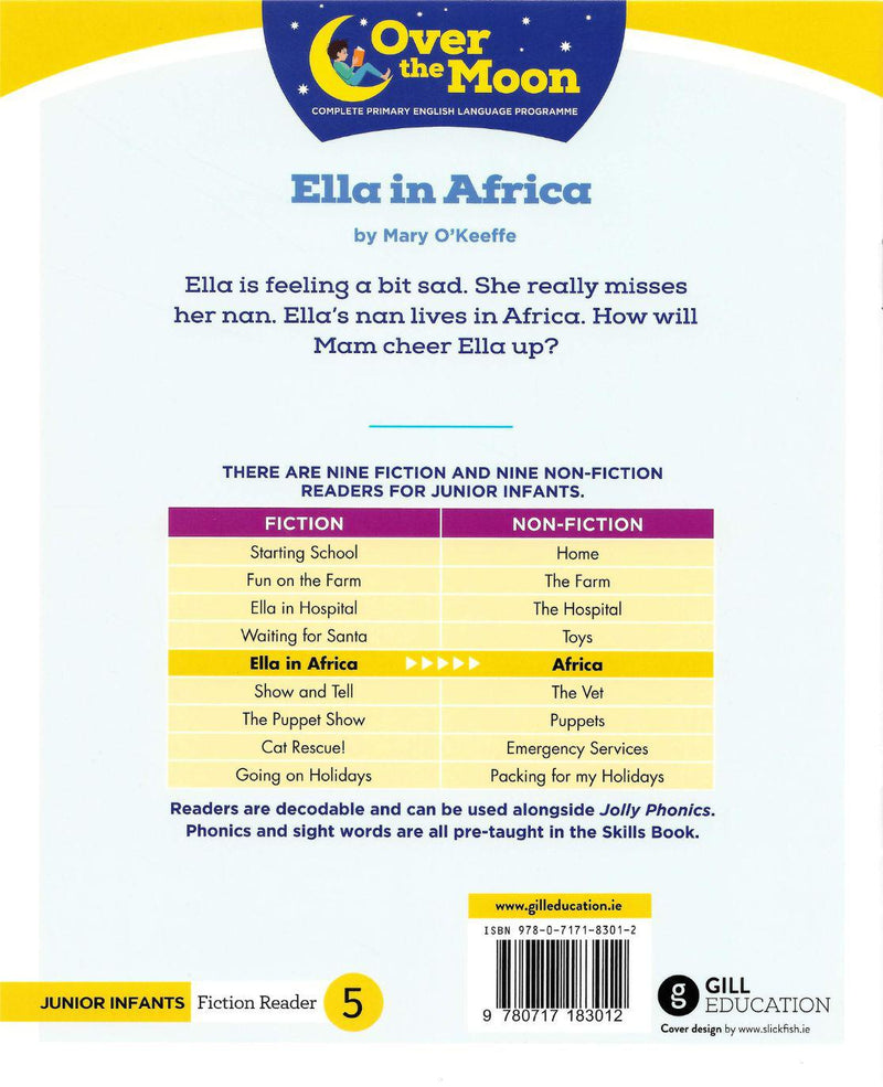 Over The Moon - Ella in Africa - Junior Infants Fiction Reader 5 by Gill Education on Schoolbooks.ie