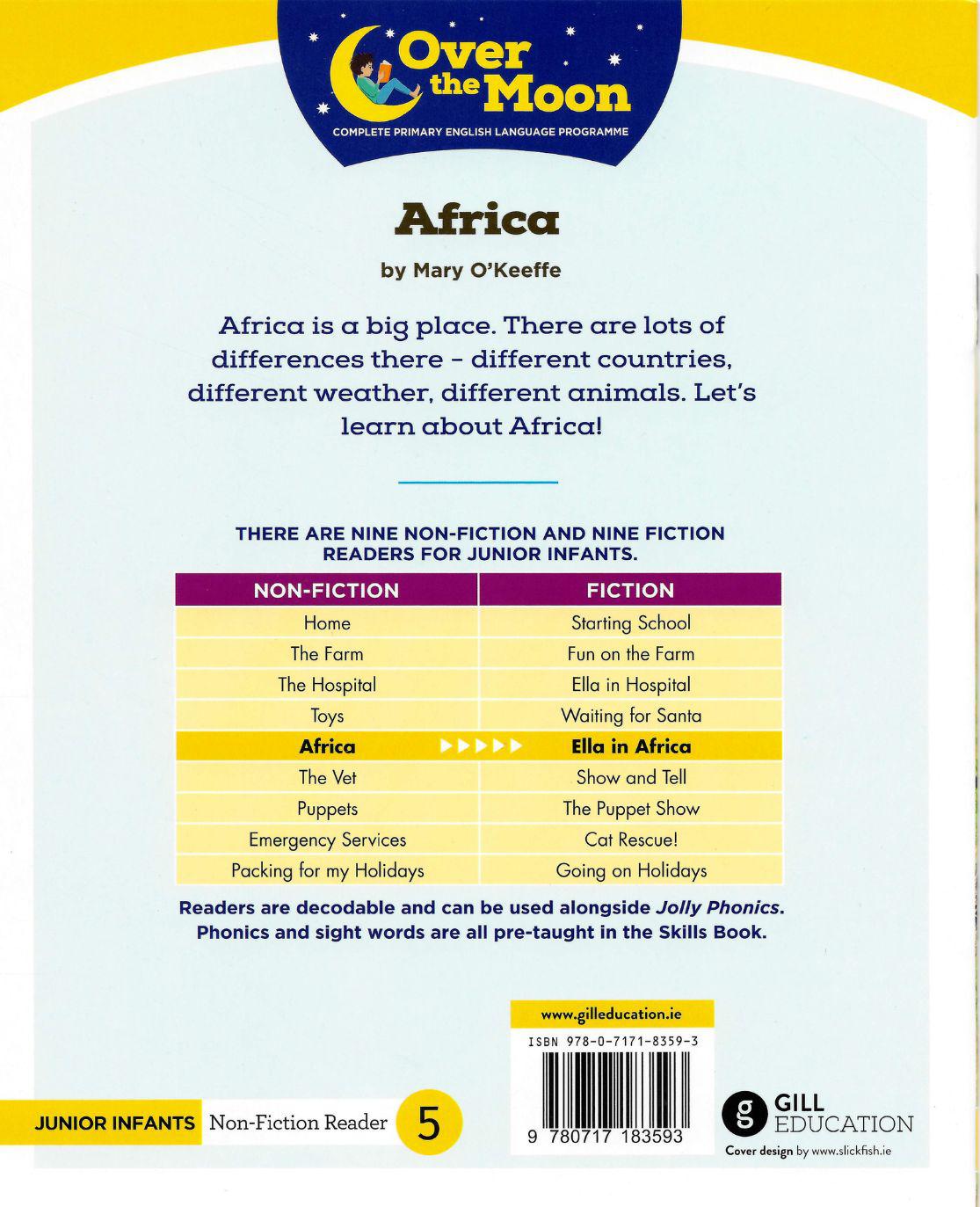 ■ Over The Moon - Africa - Junior Infants Non-Fiction Reader 5 by Gill Education on Schoolbooks.ie