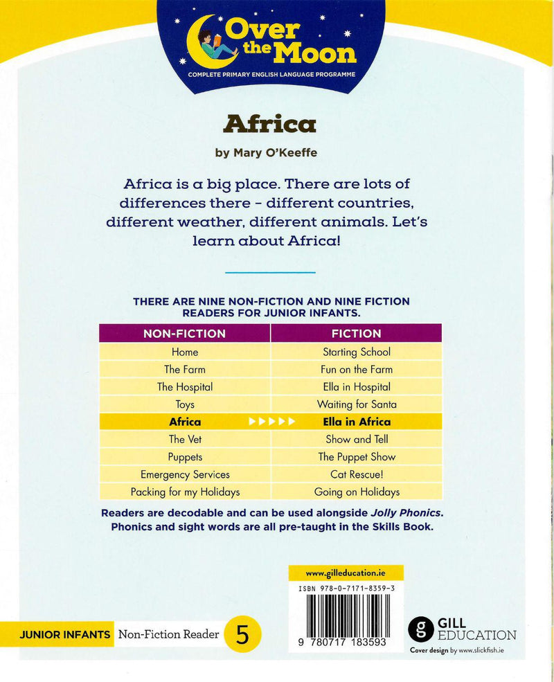 Over The Moon - Africa - Junior Infants Non-Fiction Reader 5 by Gill Education on Schoolbooks.ie