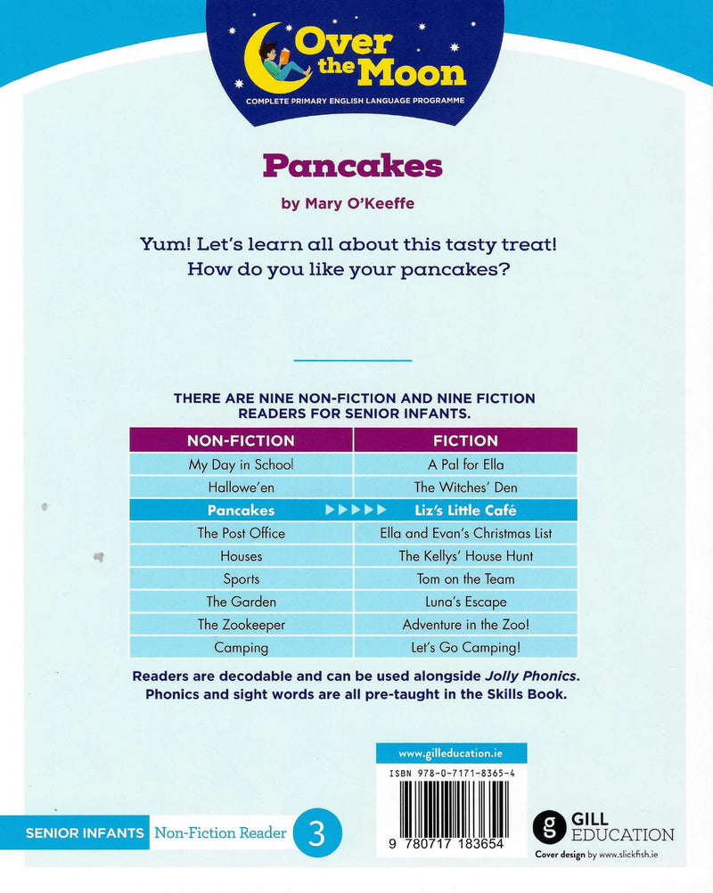 ■ Over The Moon - Pancakes - Senior Infants Non-Fiction Reader 3 by Gill Education on Schoolbooks.ie