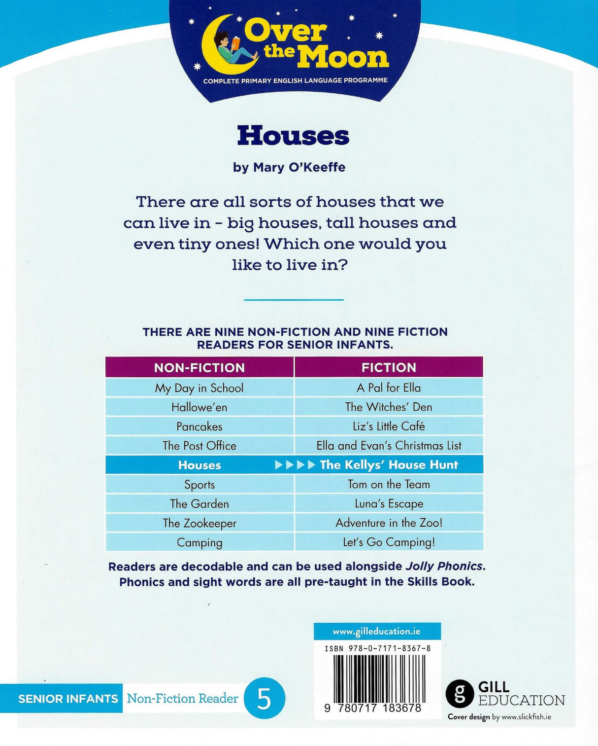 Over The Moon - Houses - Senior Infants Non-Fiction Reader 5 by Gill Education on Schoolbooks.ie