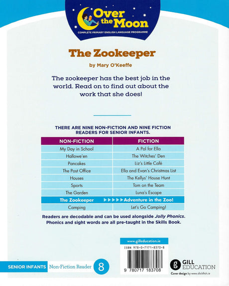 Over The Moon - The Zookeeper - Senior Infants Non-Fiction Reader 8 by Gill Education on Schoolbooks.ie