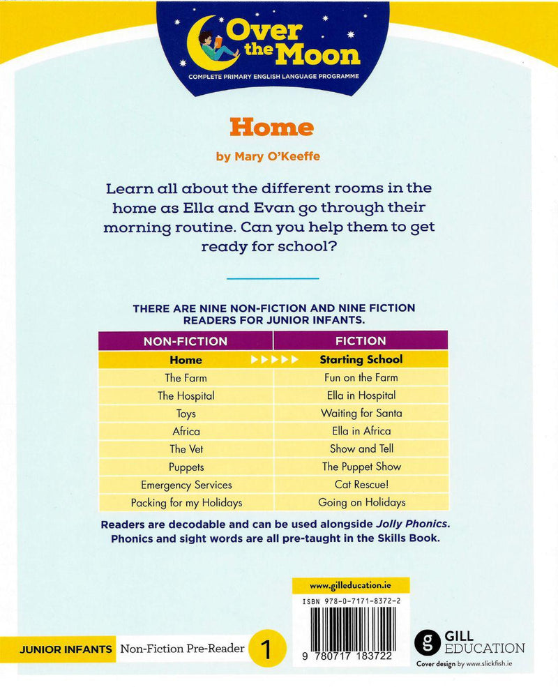 Over The Moon - Home - Junior Infants Non-Fiction Reader 1 by Gill Education on Schoolbooks.ie