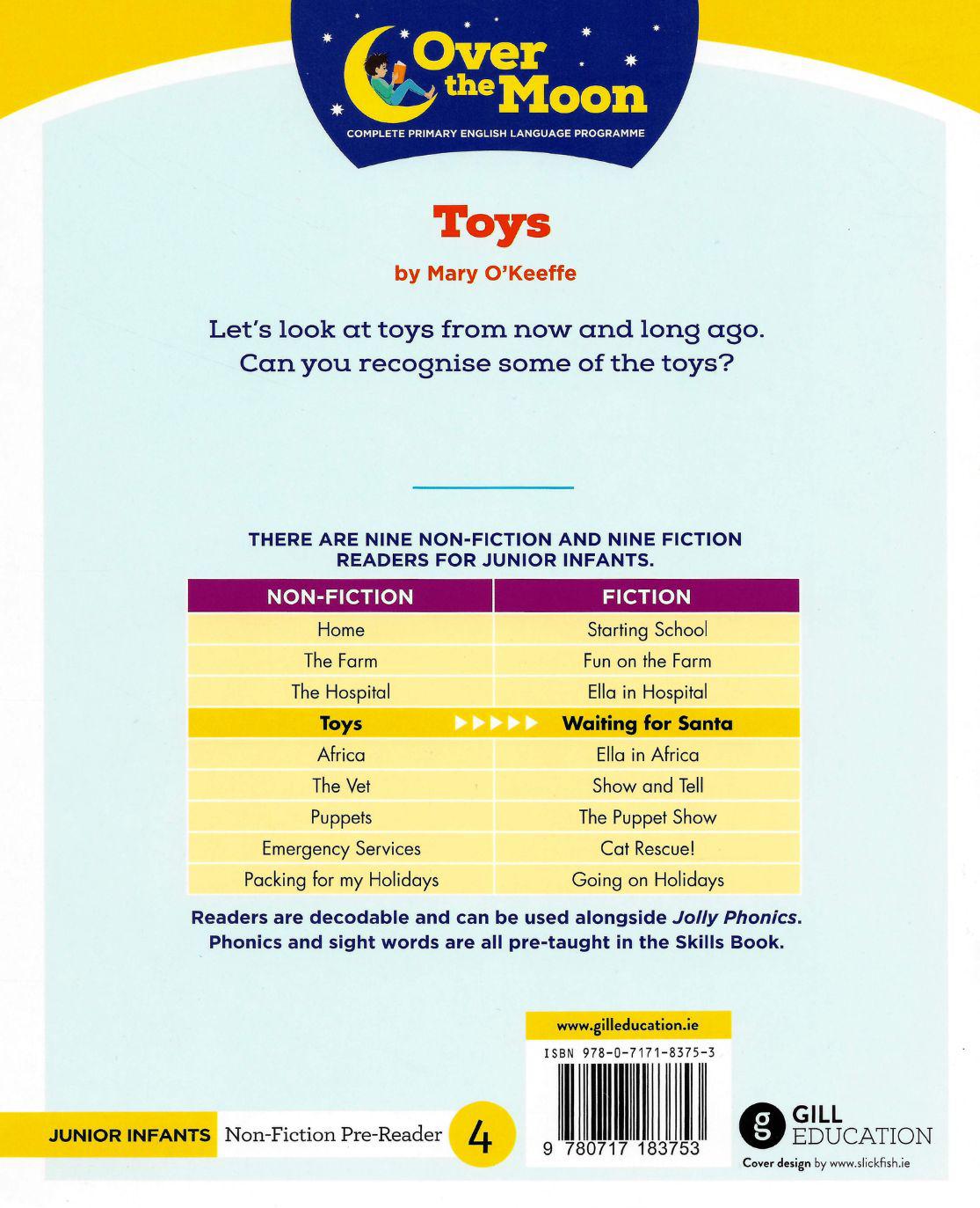 ■ Over The Moon - Toys - Junior Infants Non-Fiction Reader 4 by Gill Education on Schoolbooks.ie