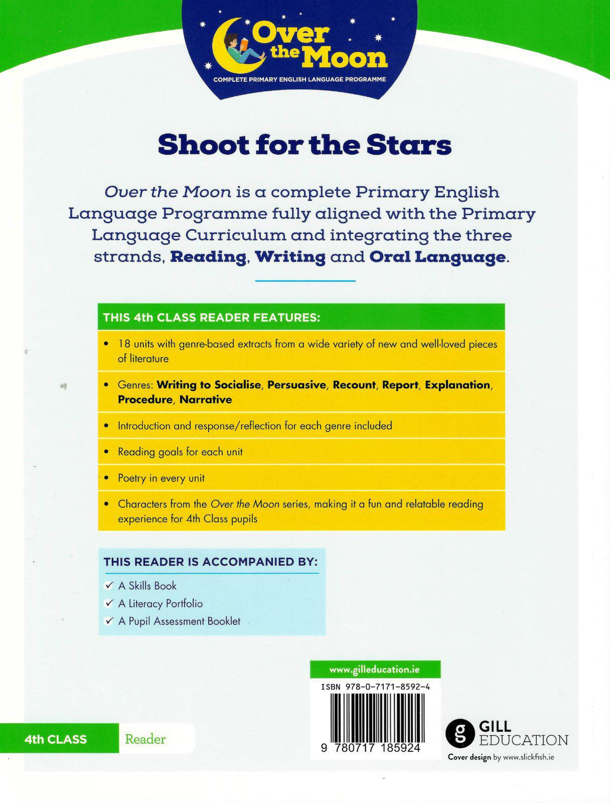 Over The Moon - Shoot for the Stars - 4th Class Reader by Gill Education on Schoolbooks.ie