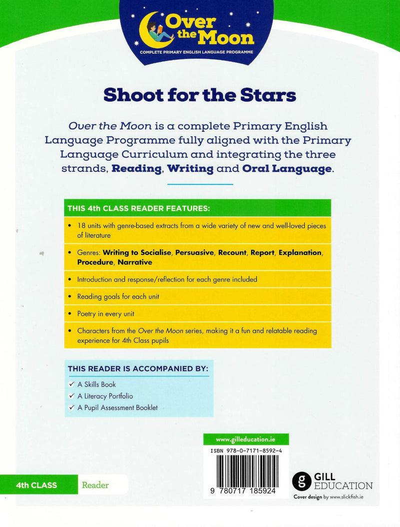 Over The Moon - Shoot for the Stars - 4th Class Reader by Gill Education on Schoolbooks.ie