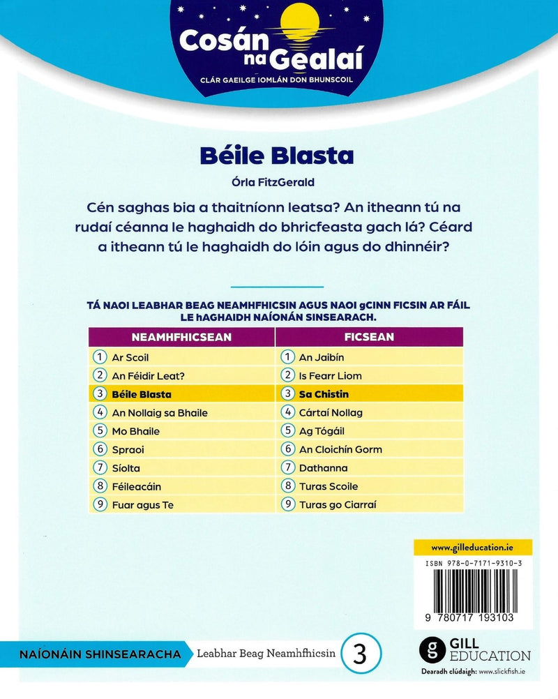 Cosán na Gealaí - Beile Blasta - Senior Infants Non-Fiction Reader 3 by Gill Education on Schoolbooks.ie