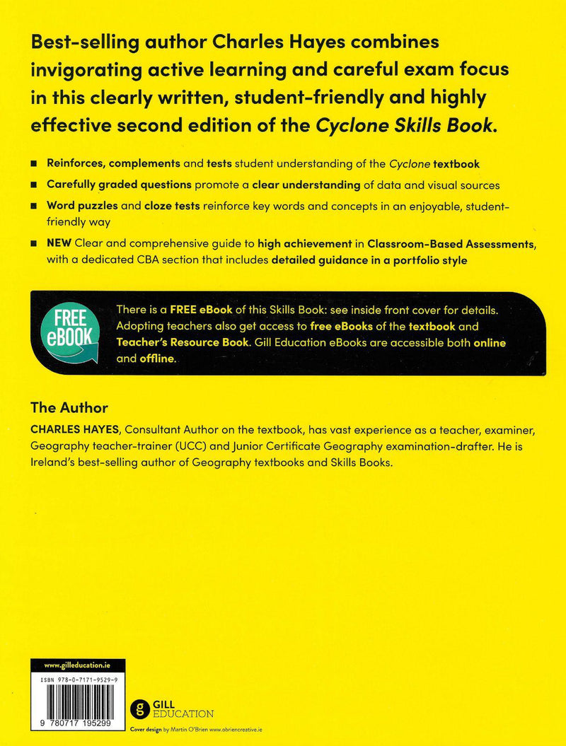 Cyclone - Junior Cycle Geography - Skills Book Only - 2nd / New Edition (2023) by Gill Education on Schoolbooks.ie