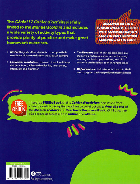 Génial! 2 - Textbook and Workbook - Set by Gill Education on Schoolbooks.ie
