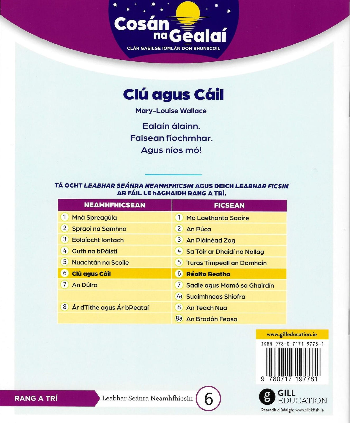 Cosán na Gealaí - 3rd Class - Non-Fiction Reader 6 by Gill Education on Schoolbooks.ie