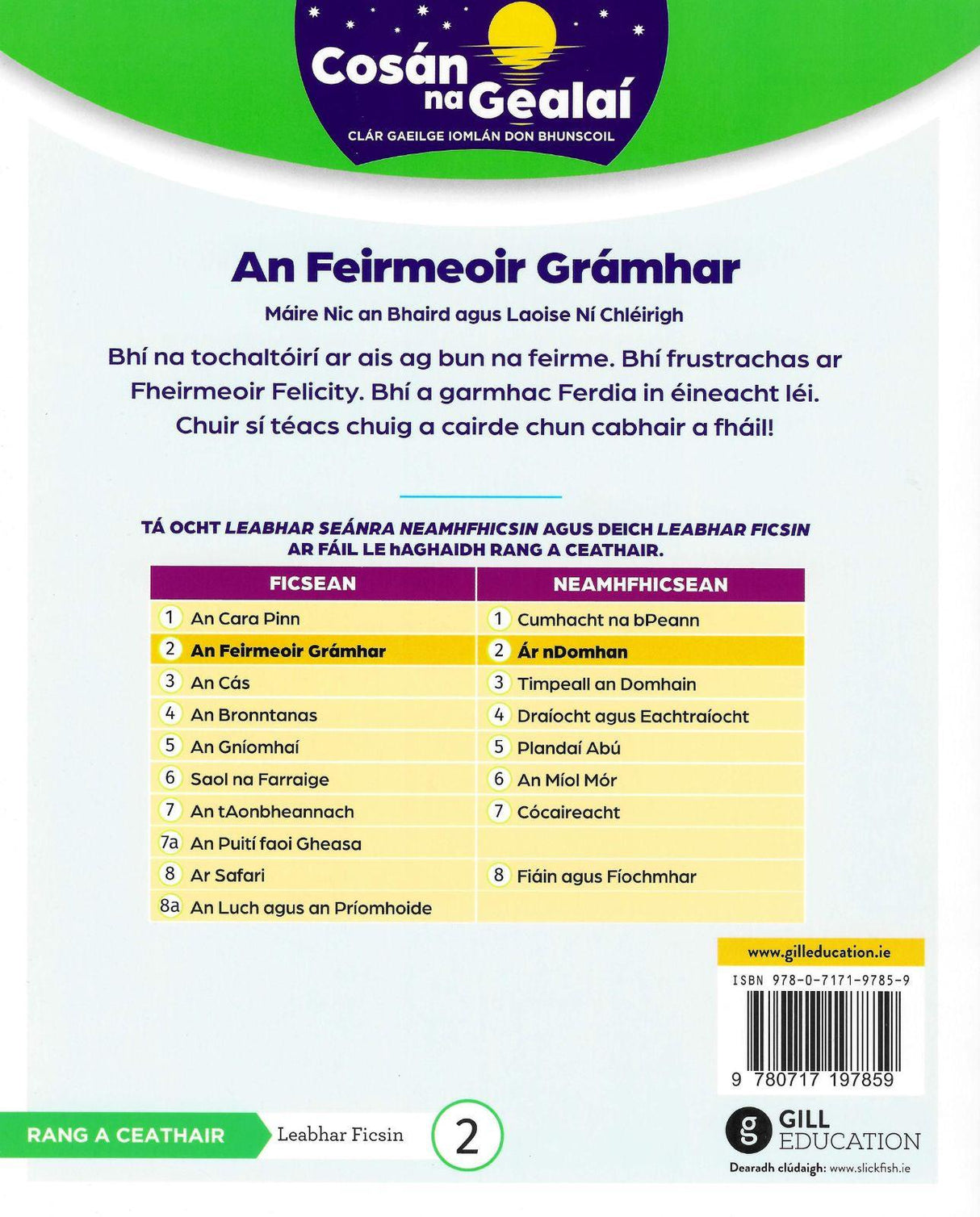 Cosán na Gealaí - 4th Class - Fiction Reader 2 by Gill Education on Schoolbooks.ie