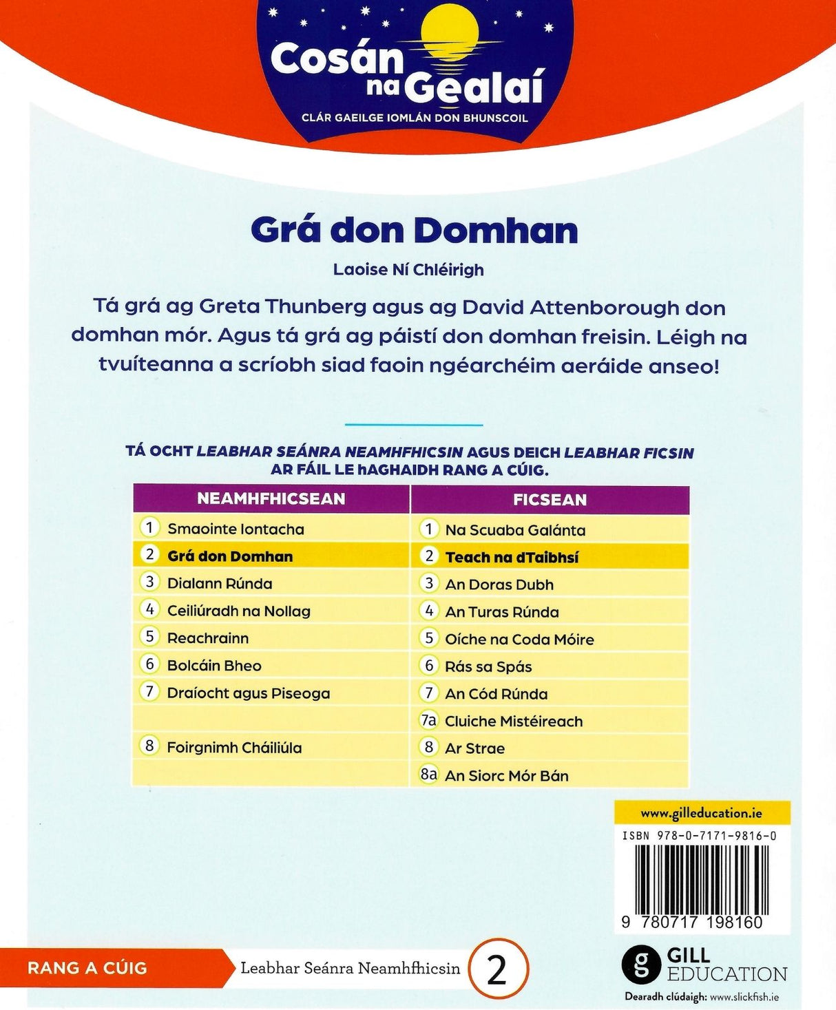 Cosán na Gealaí - 5th Class - Non-Fiction Reader Pack by Gill Education on Schoolbooks.ie