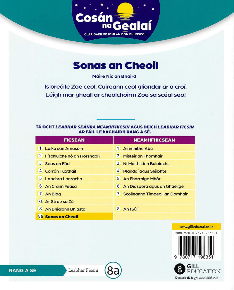 Cosán na Gealaí - 6th Class - Fiction Reader 8a by Gill Education on Schoolbooks.ie