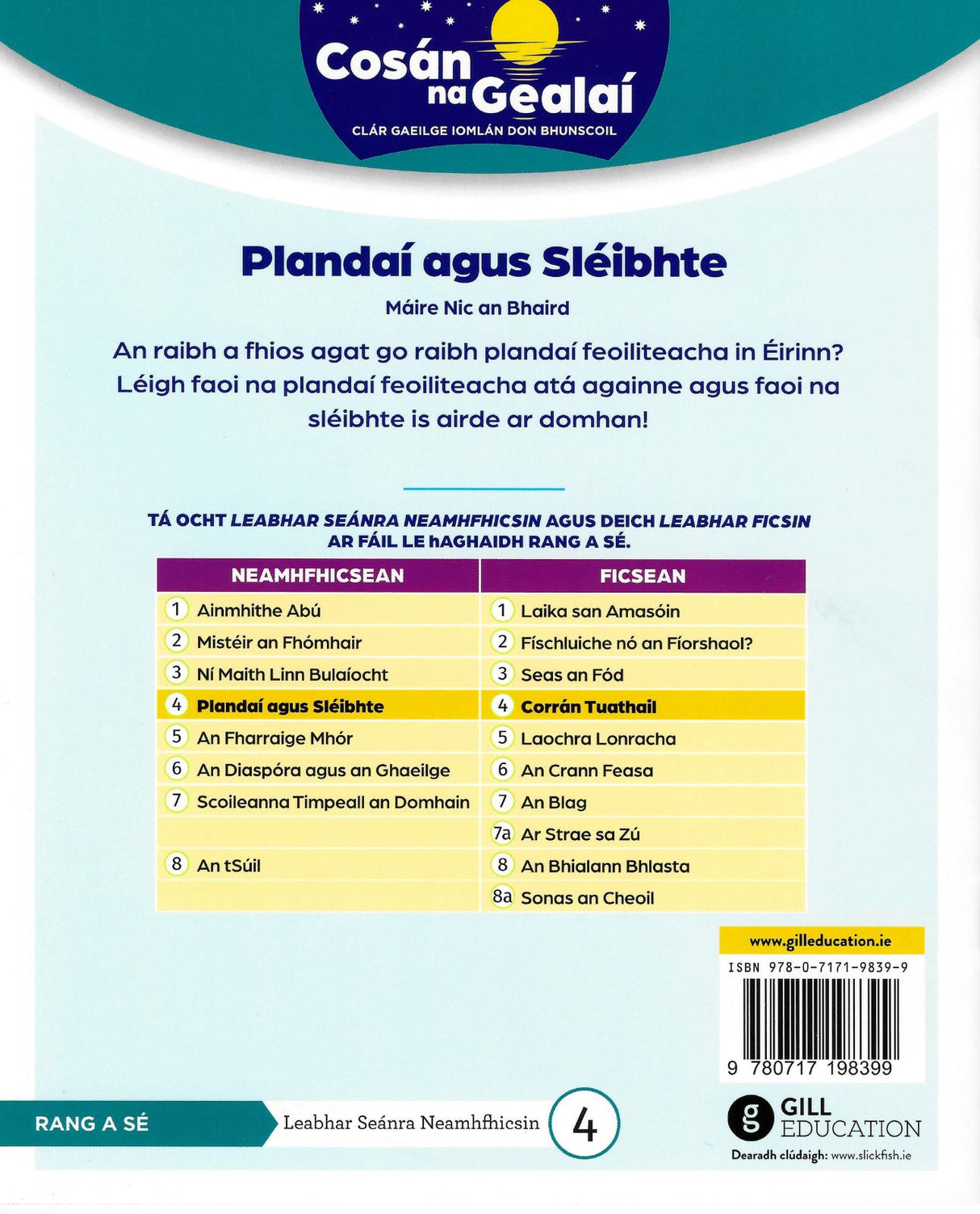 Cosán na Gealaí - 6th Class - Non-Fiction Reader 4 by Gill Education on Schoolbooks.ie