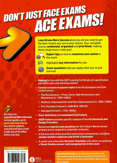 ■ Less Stress More Success - Leaving Cert - Art: Visual Studies by Gill Education on Schoolbooks.ie