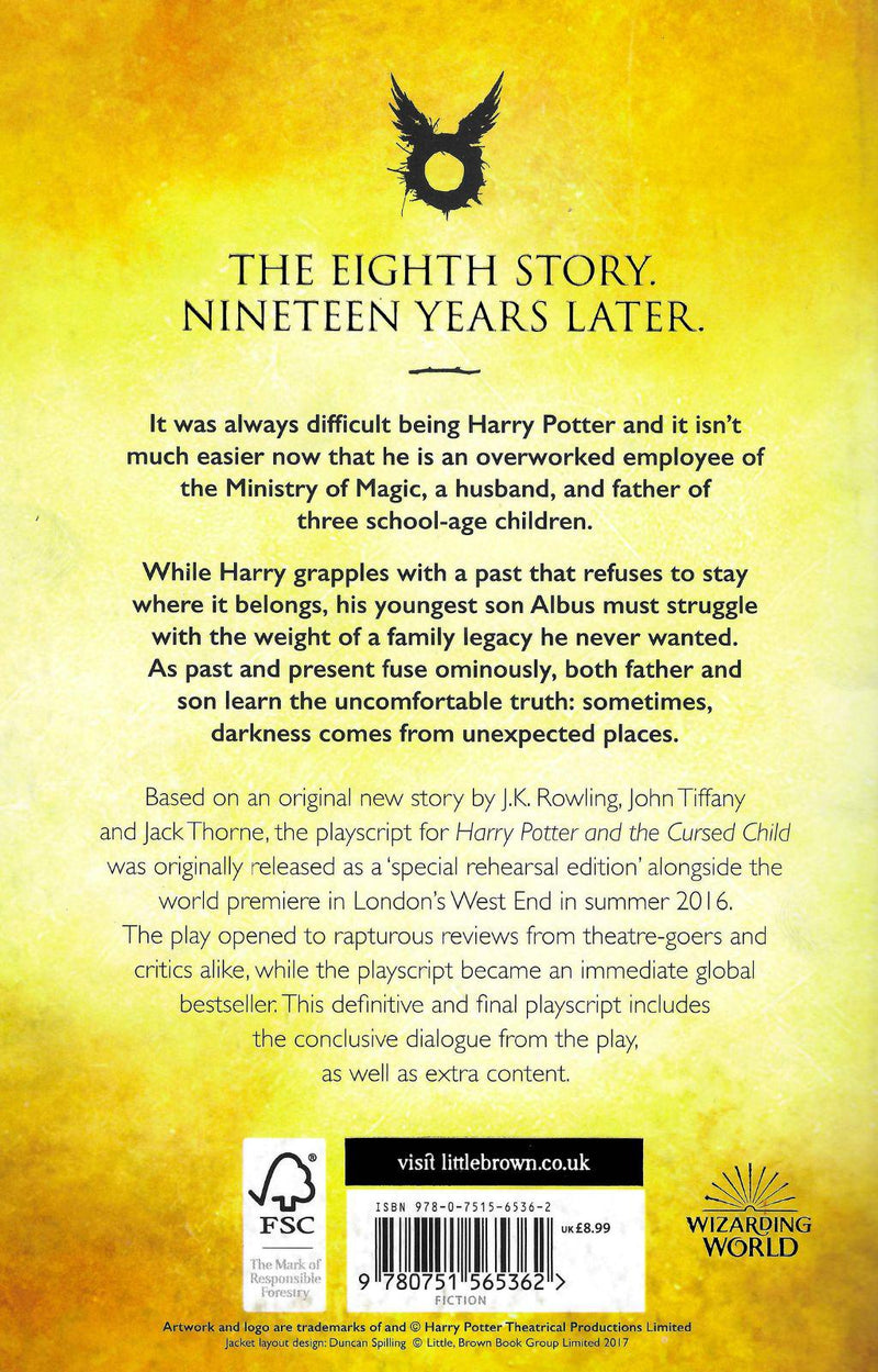 Harry Potter & The Cursed Child - Parts 1 & 2 - Paperback by Little, Brown Book Group on Schoolbooks.ie