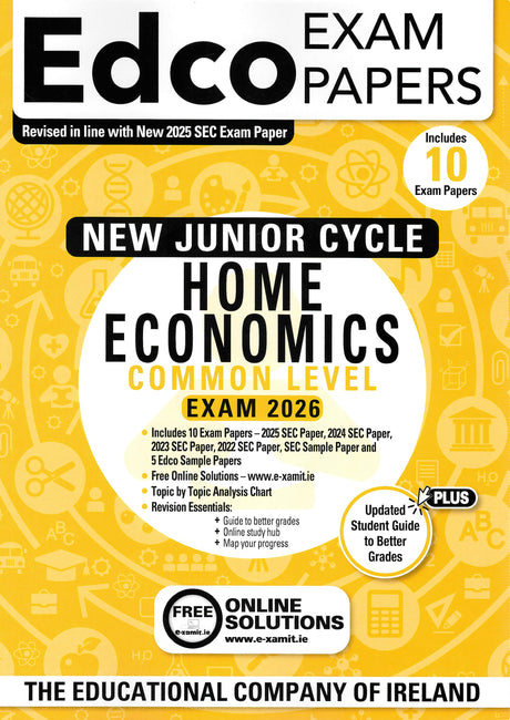 Exam Papers - Junior Cycle - Home Economics - Common Level - Exam 2026 by Edco on Schoolbooks.ie