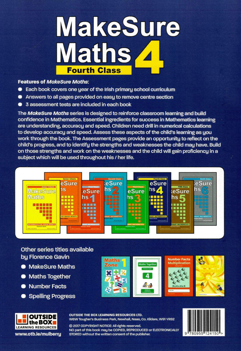 Make Sure Maths 4 by Outside the Box on Schoolbooks.ie