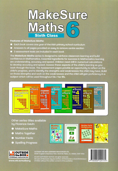 Make Sure Maths 6 by Outside the Box on Schoolbooks.ie