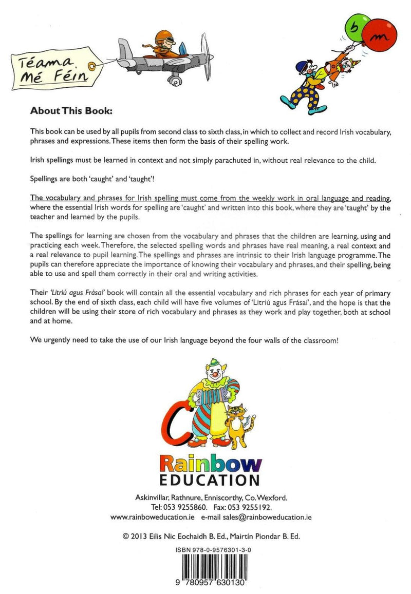 Mo Litriu agus Frasai by Rainbow Education on Schoolbooks.ie