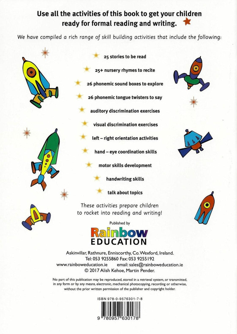 Pre-Reading & Pre-Writing Skills Book by Rainbow Education on Schoolbooks.ie