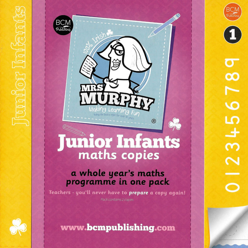 ■ Mrs Murphy's Maths Copies - Pack of 2 - Junior Infants - 1st / Old Edition (2020) by Edco on Schoolbooks.ie