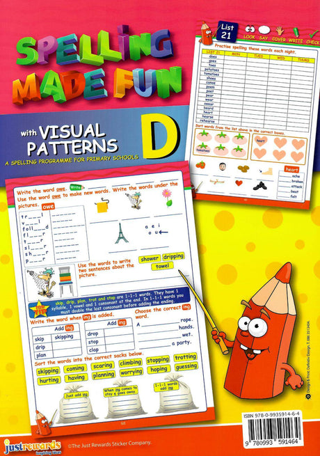 Spelling Made Fun Pupils Workbook D - 3rd Class by Just Rewards on Schoolbooks.ie