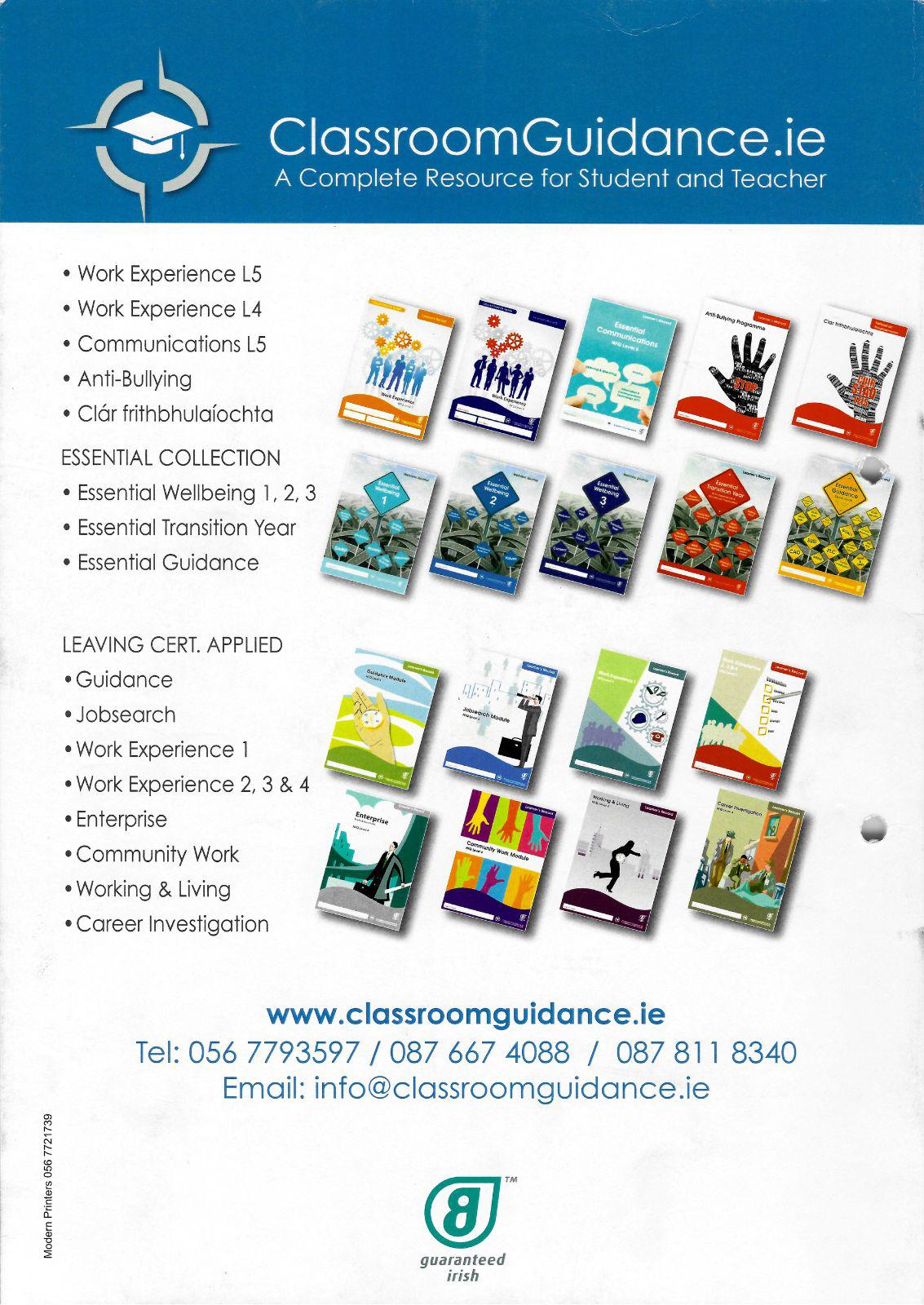 Essential Wellbeing 1 by Classroom Guidance on Schoolbooks.ie