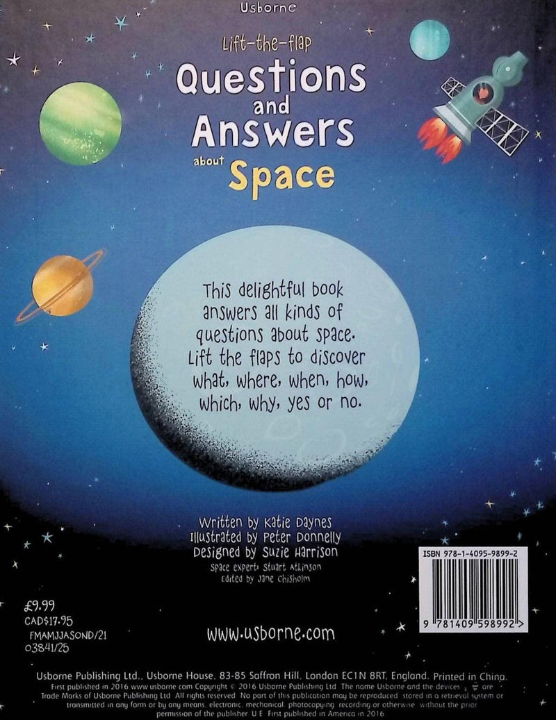 Lift-the-flap Questions and Answers about Space by Usborne Publishing Ltd on Schoolbooks.ie