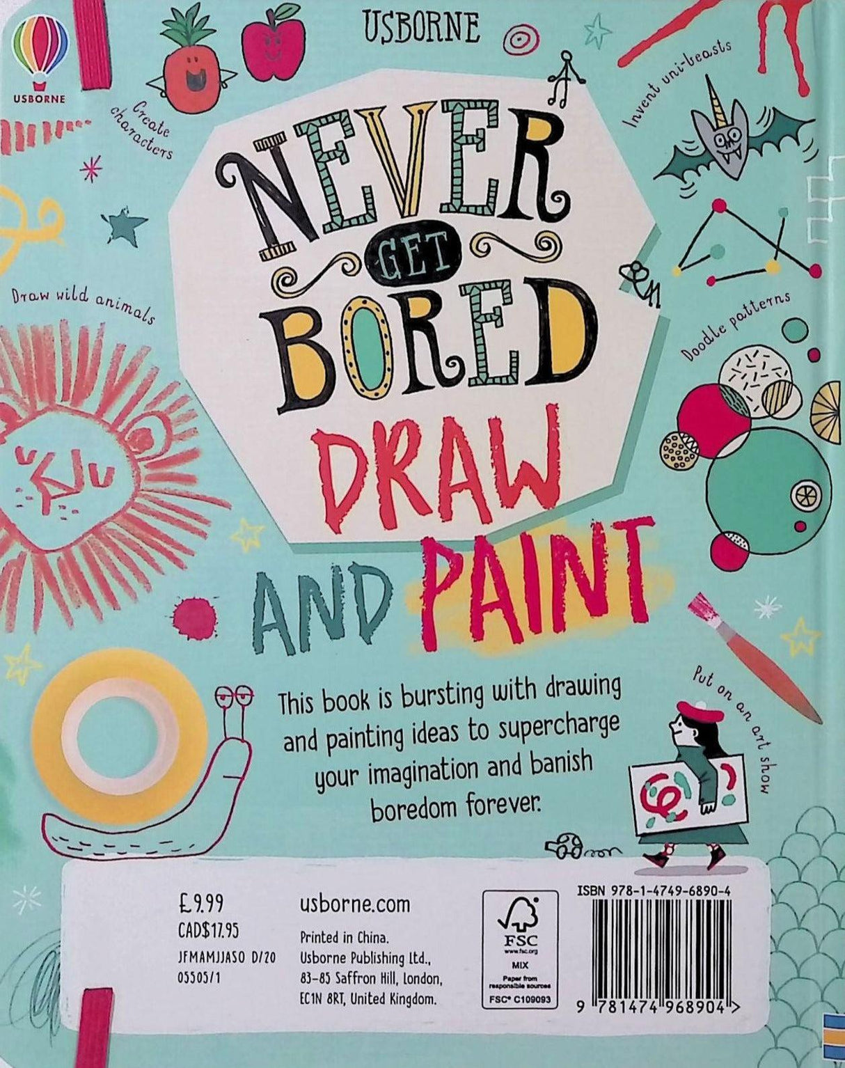 ■ Never Get Bored Draw and Paint by Usborne Publishing Ltd on Schoolbooks.ie