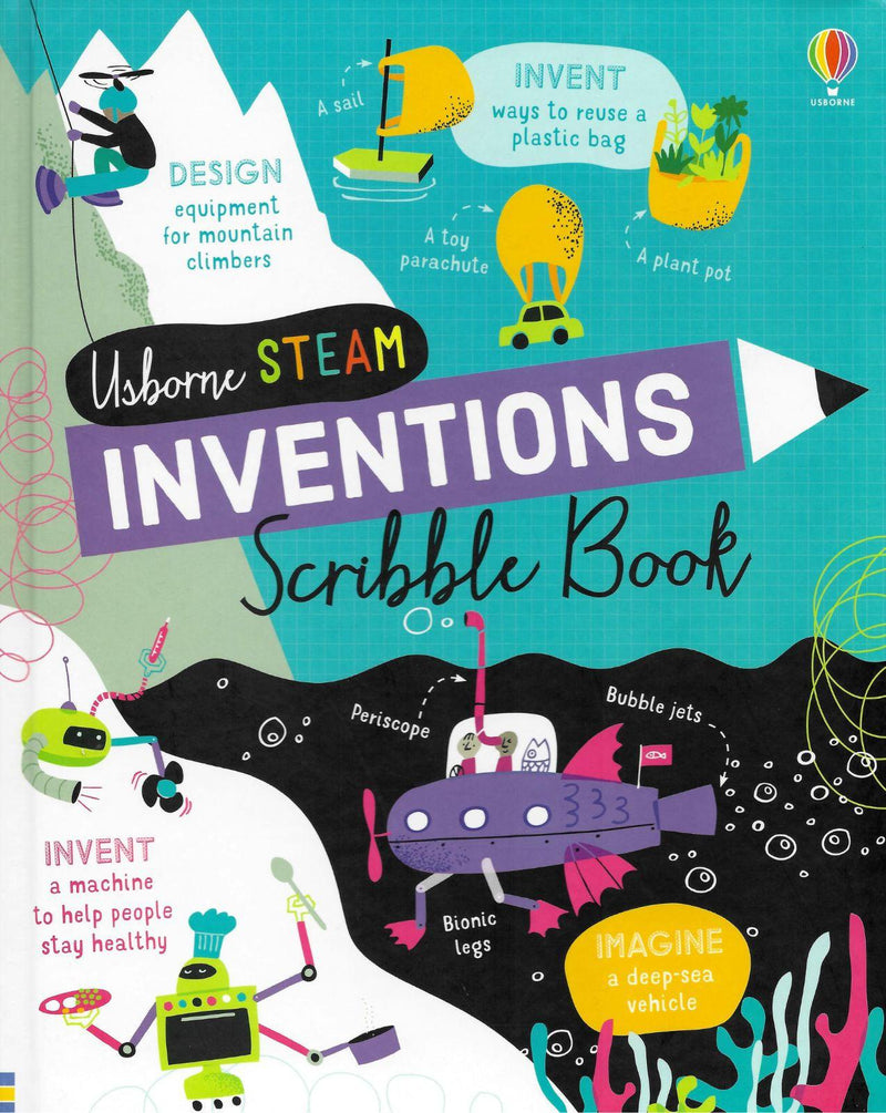 Inventions Scribble Book by Usborne Publishing Ltd on Schoolbooks.ie