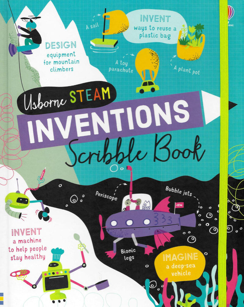 Inventions Scribble Book by Usborne Publishing Ltd on Schoolbooks.ie