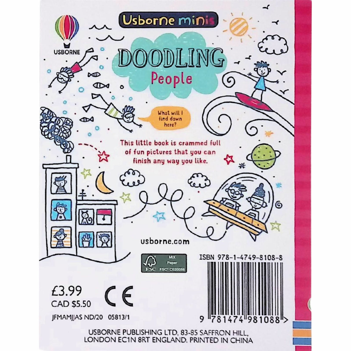 Doodling People by Usborne Publishing Ltd on Schoolbooks.ie