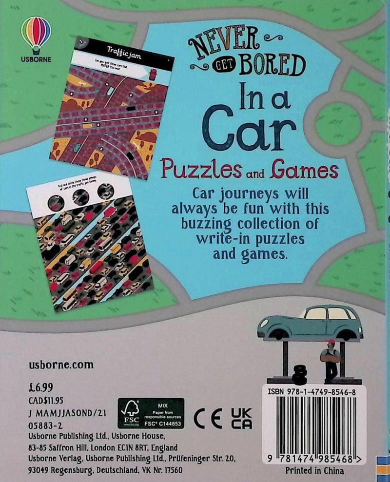 ■ Never Get Bored in a Car Puzzles & Games by Usborne Publishing Ltd on Schoolbooks.ie