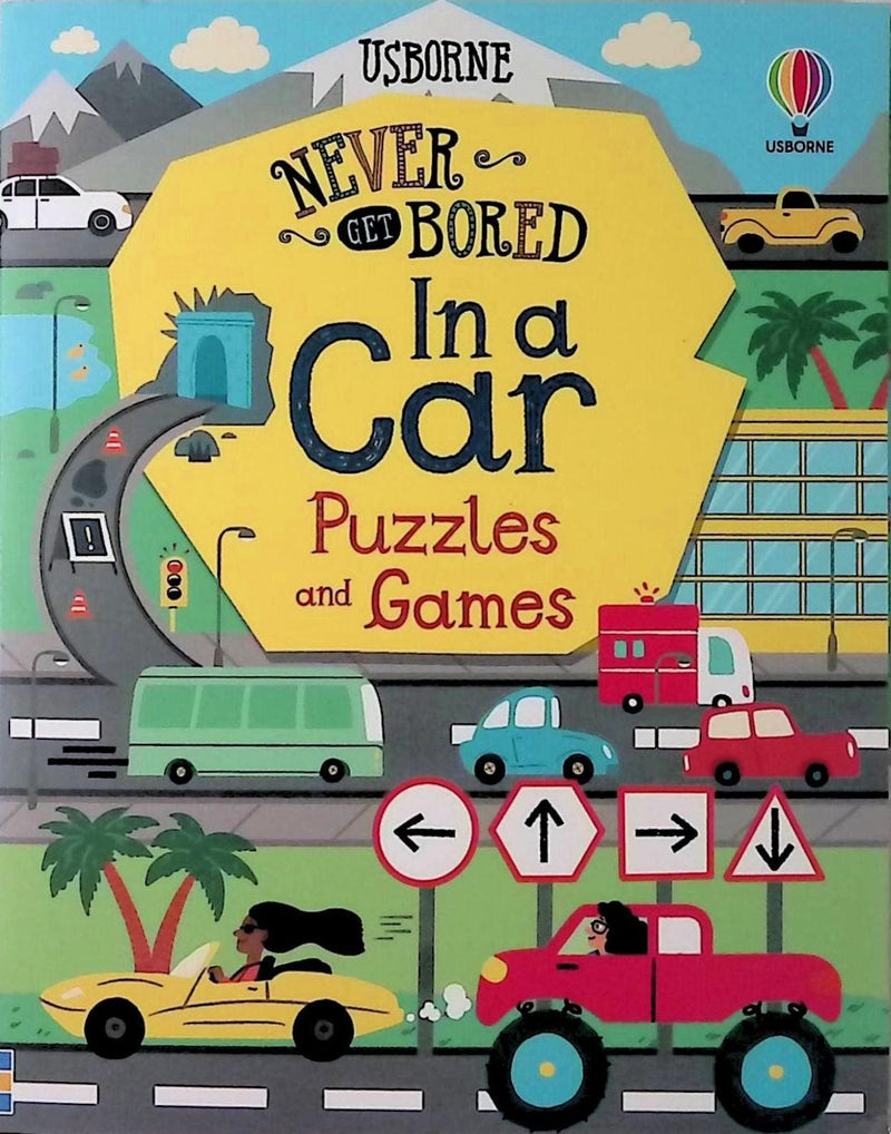 Never Get Bored in a Car Puzzles & Games by Usborne Publishing Ltd on Schoolbooks.ie