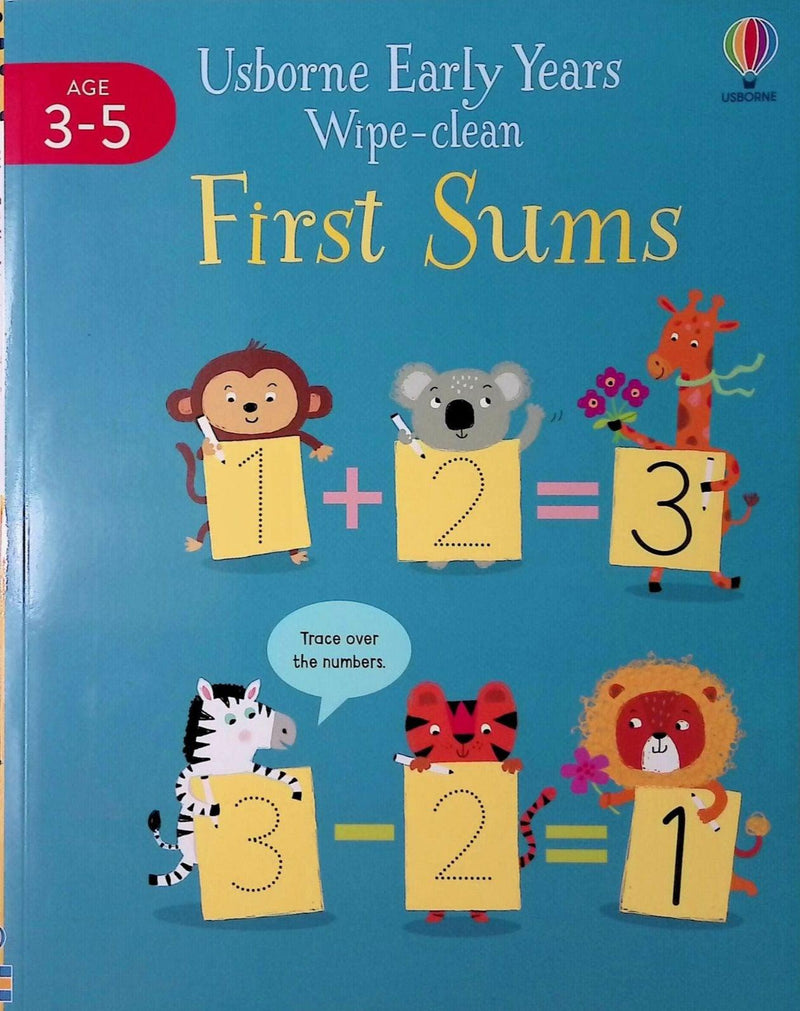Usborne Early Years - First Sums - Wipe-Clean by Usborne Publishing Ltd on Schoolbooks.ie