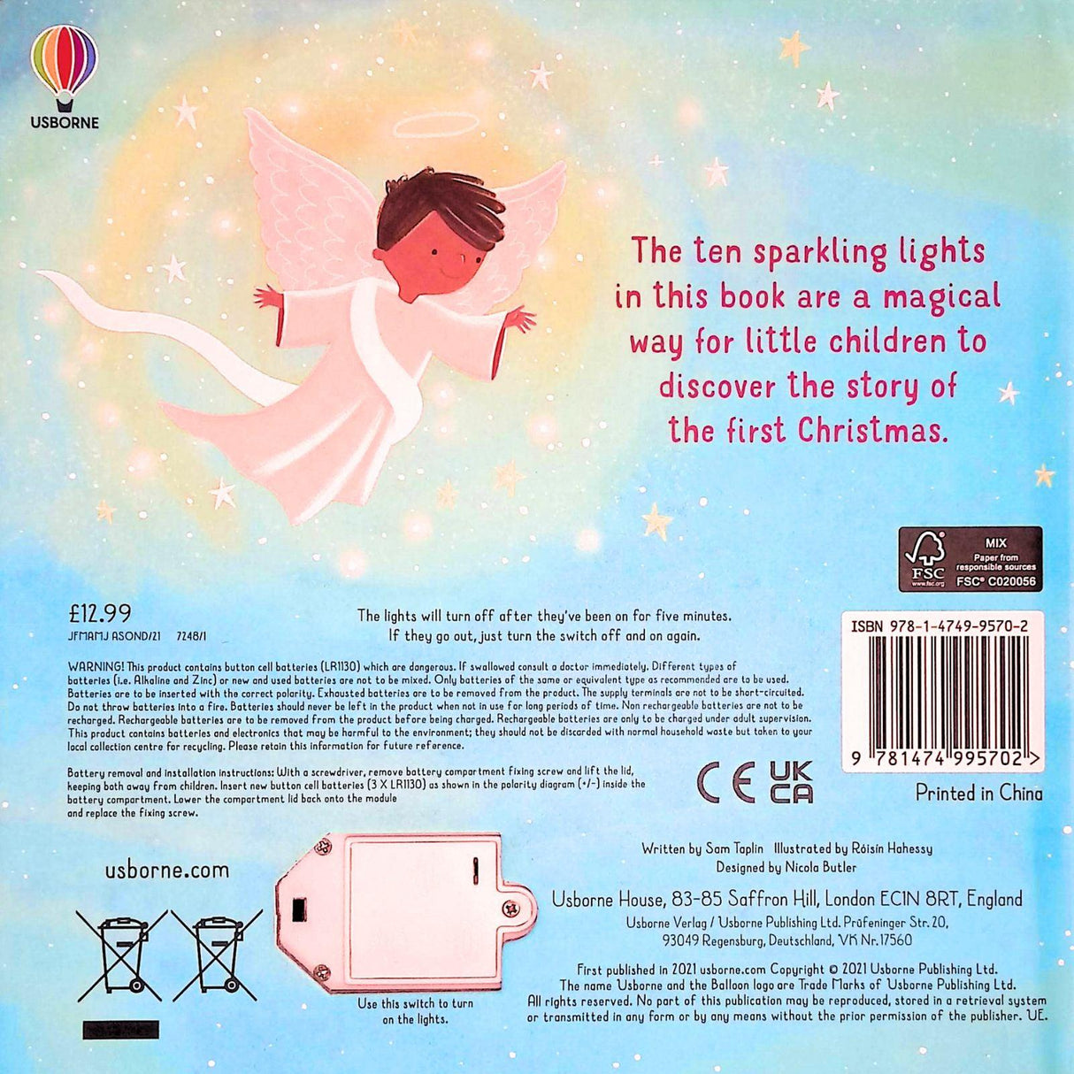 The Twinkly Twinkly Nativity Book by Usborne Publishing Ltd on Schoolbooks.ie