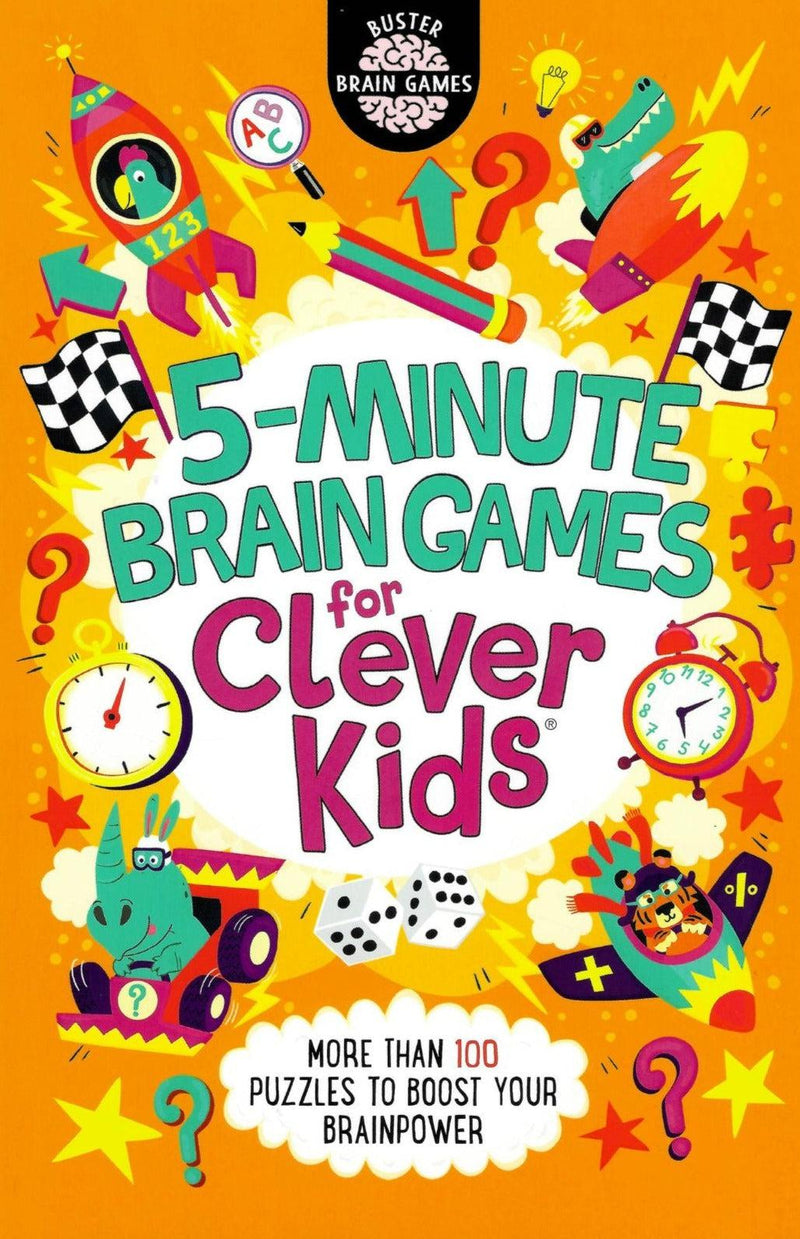 5-Minute Brain Games for Clever Kids by Buster Books on Schoolbooks.ie