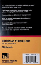 ■ Ukrainian Vocabulary for English Speakers - 9000 Words by T&P Books on Schoolbooks.ie