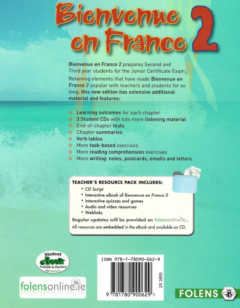 ■ Bienvenue en France 2 - 3rd / Old Edition by Folens on Schoolbooks.ie