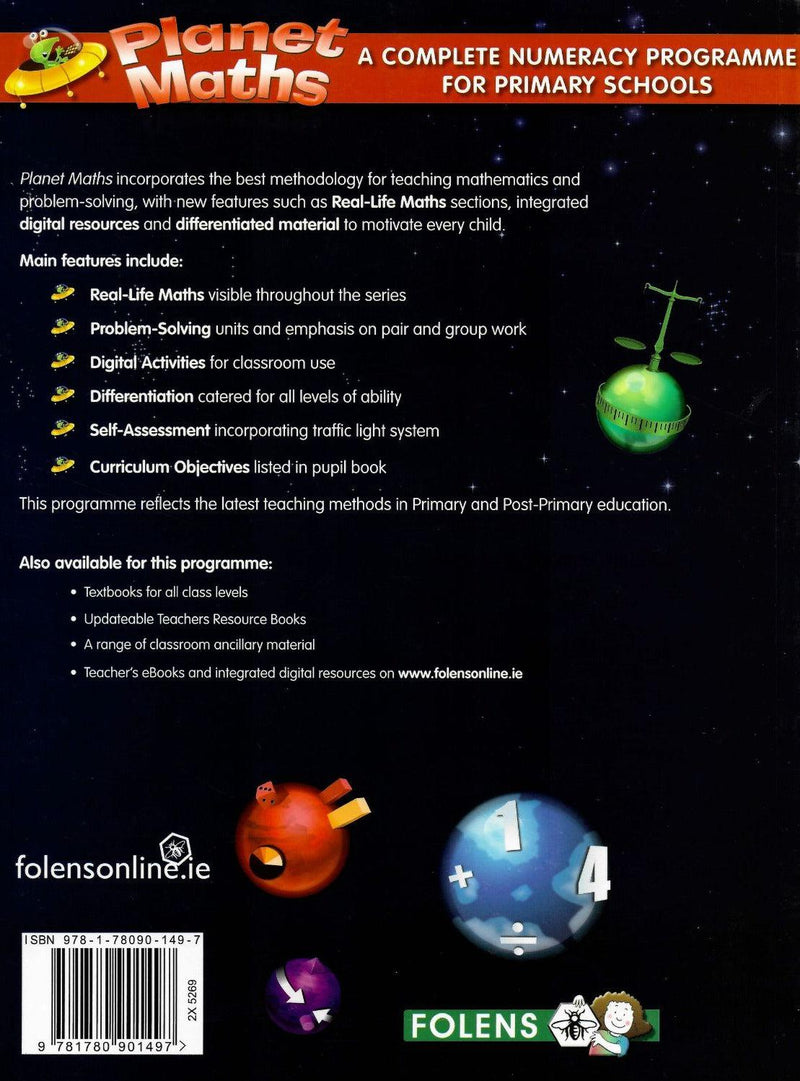 Planet Maths - 3rd Class - Satellite Activity Book by Folens on Schoolbooks.ie