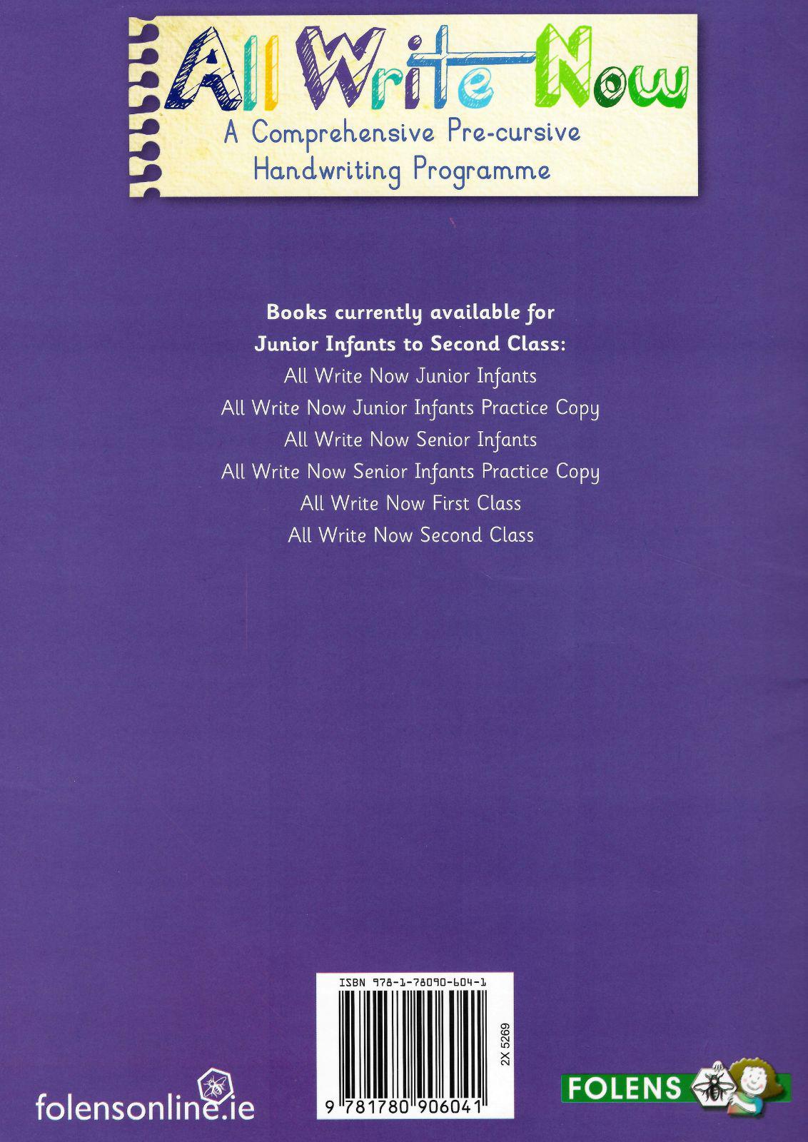 All Write Now - Junior Infants - Textbook & Workbook Set by Folens on Schoolbooks.ie