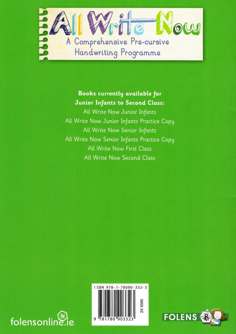 All Write Now - 1st Class - Workbook by Folens on Schoolbooks.ie