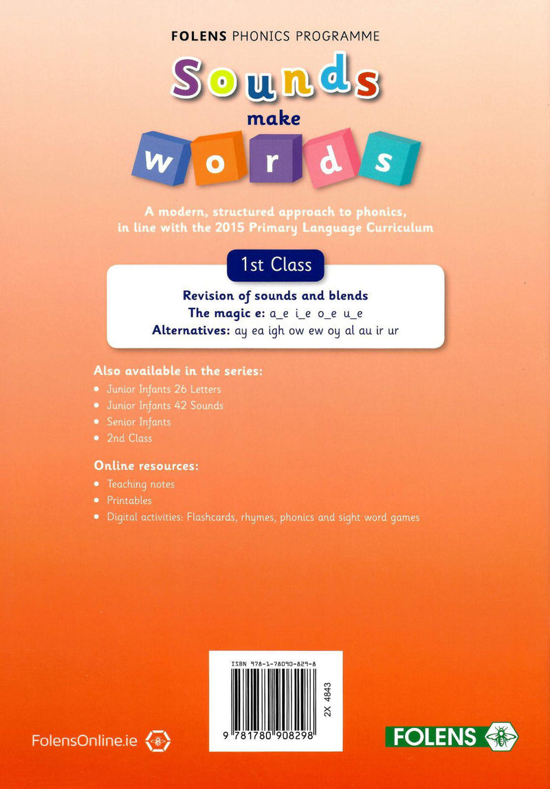 Sounds Make Words - 1st Class by Folens on Schoolbooks.ie