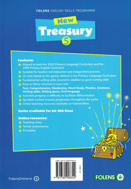 New Treasury - 5th Class by Folens on Schoolbooks.ie